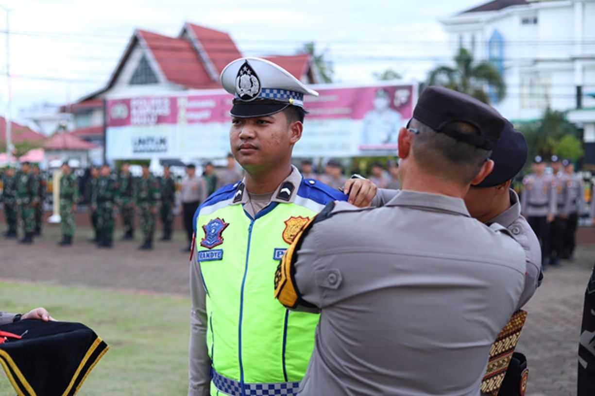Gelar Apel Pasukan, Polres Kapuas Hulu Siap Amankan Natal 2025 dan Tahun Baru 2026