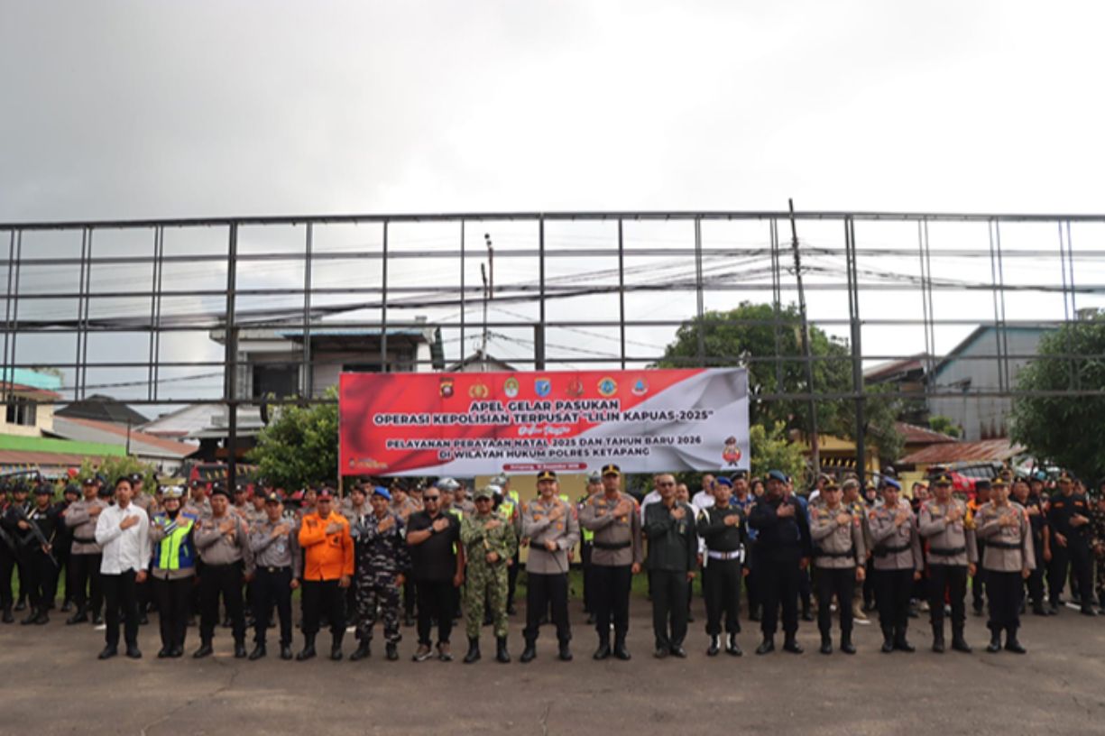 Polres Ketapang Siapkan Pengamanan Nataru, Operasi Lilin Kapuas 2025 Resmi Dimulai