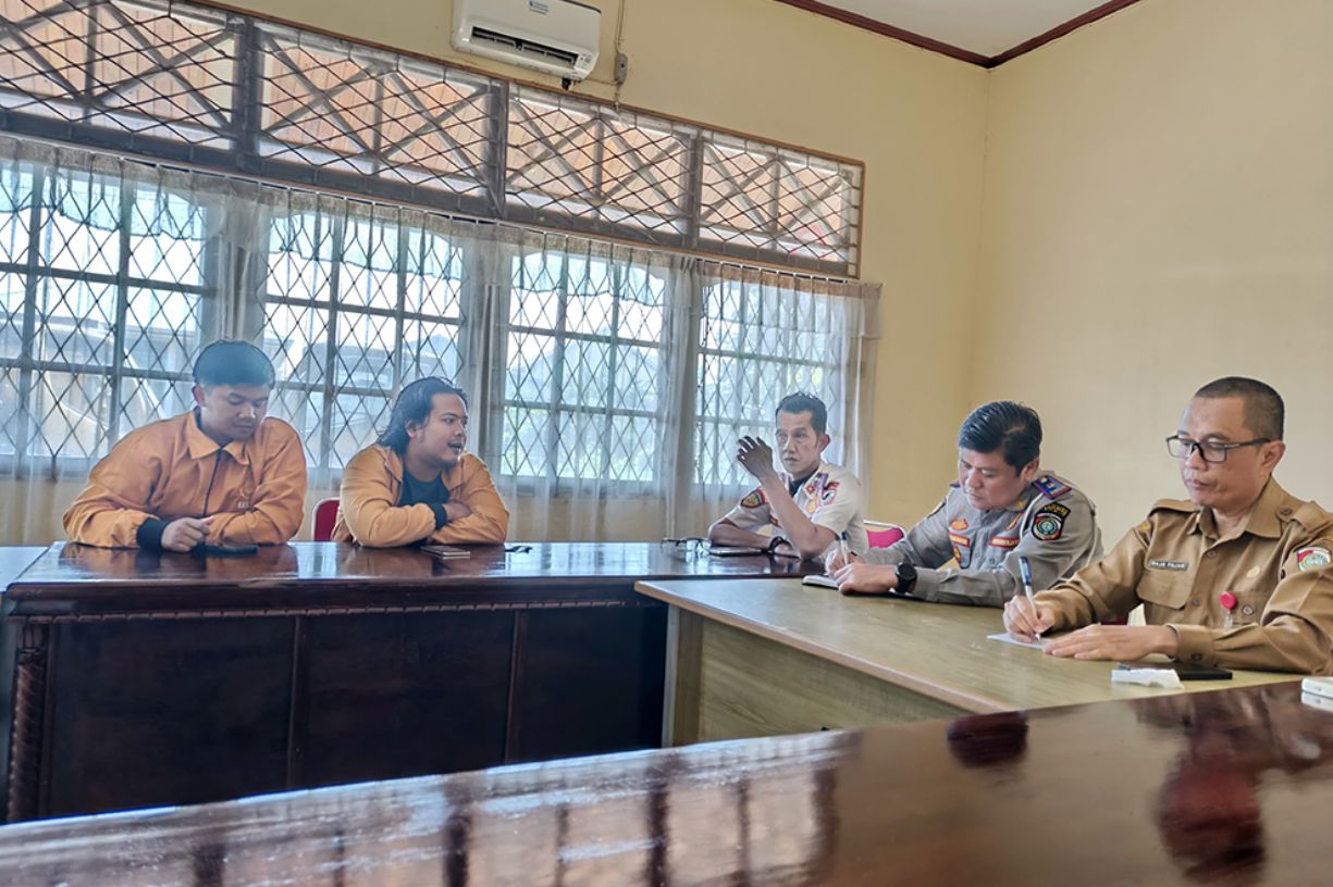 KKS Sungai Pinyuh Audiensi dengan Dishub Mempawah, Soroti Pemerataan Penerangan Jalan