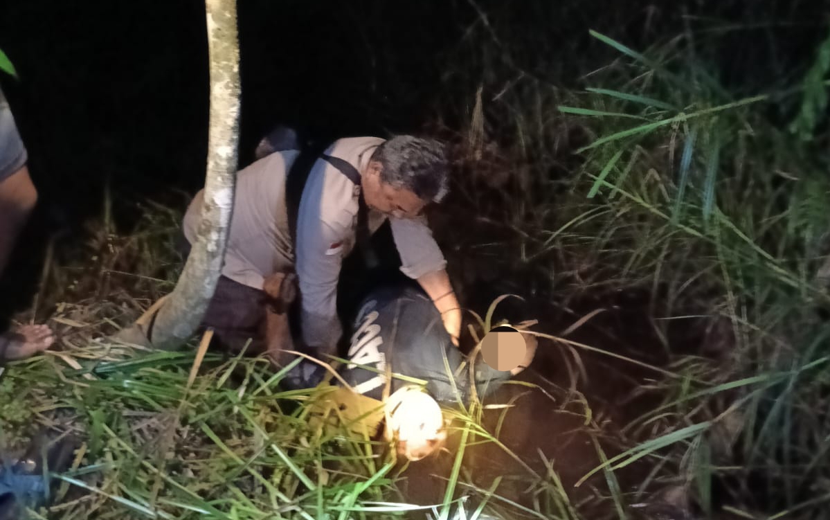 Penemuan Mayat di Pinggir Parit Gegerkan Warga Dusun Bangan Mentebah