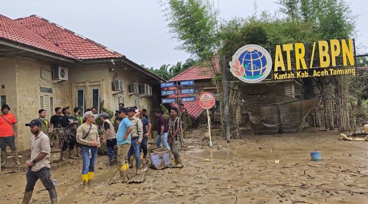 Kantah Aceh Tamiang Berpacu dengan Waktu, Selamatkan 75 Ribu Arsip Tanah Pasca Banjir