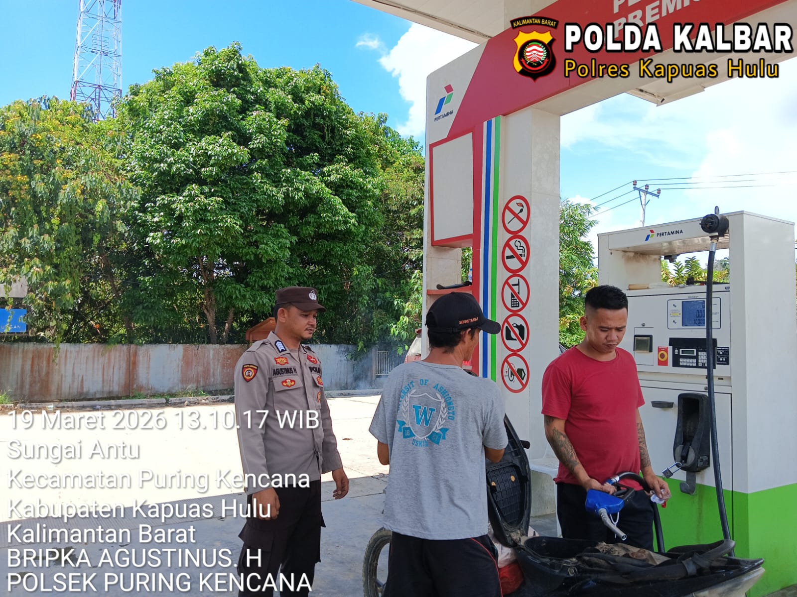 Pastikan Stok Aman dan Harga Terkendali, Polsek Puring Kencana Lakukan Pengawasan Distribusi BBM