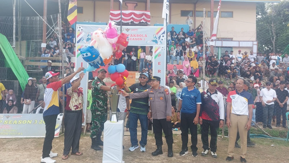 Danramil Bunut Hulu Hadiri Penutupan Persibar Cup Season 3, Dukung Lahirnya Bibit Atlet Muda
