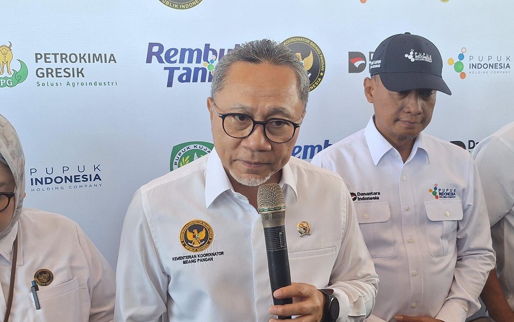 Zulkifli Hasan Pastikan Pupuk Aman dan Harga Gabah Tak Boleh di Bawah Rp6.500 per Kg