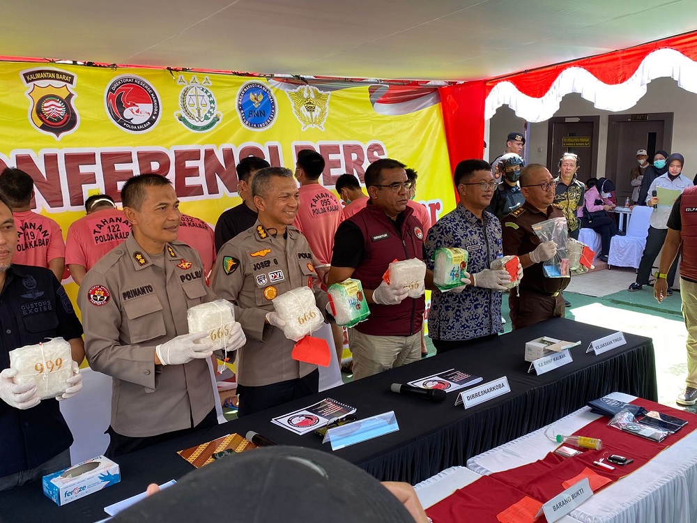 Polda Kalbar Ungkap 21 Kasus Narkoba dalam Dua Bulan, 32 Tersangka Ditangkap