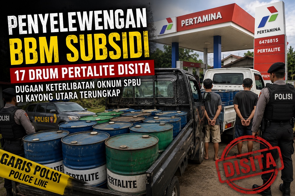 17 Drum Pertalite Disita di Kayong Utara, Polisi Telusuri Dugaan Keterlibatan SPBU