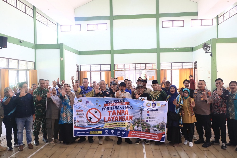 Pontianak Utara Deklarasikan Bebas Layangan, Pemkot Ingatkan Bahaya Benang Gelasan dan Kawat