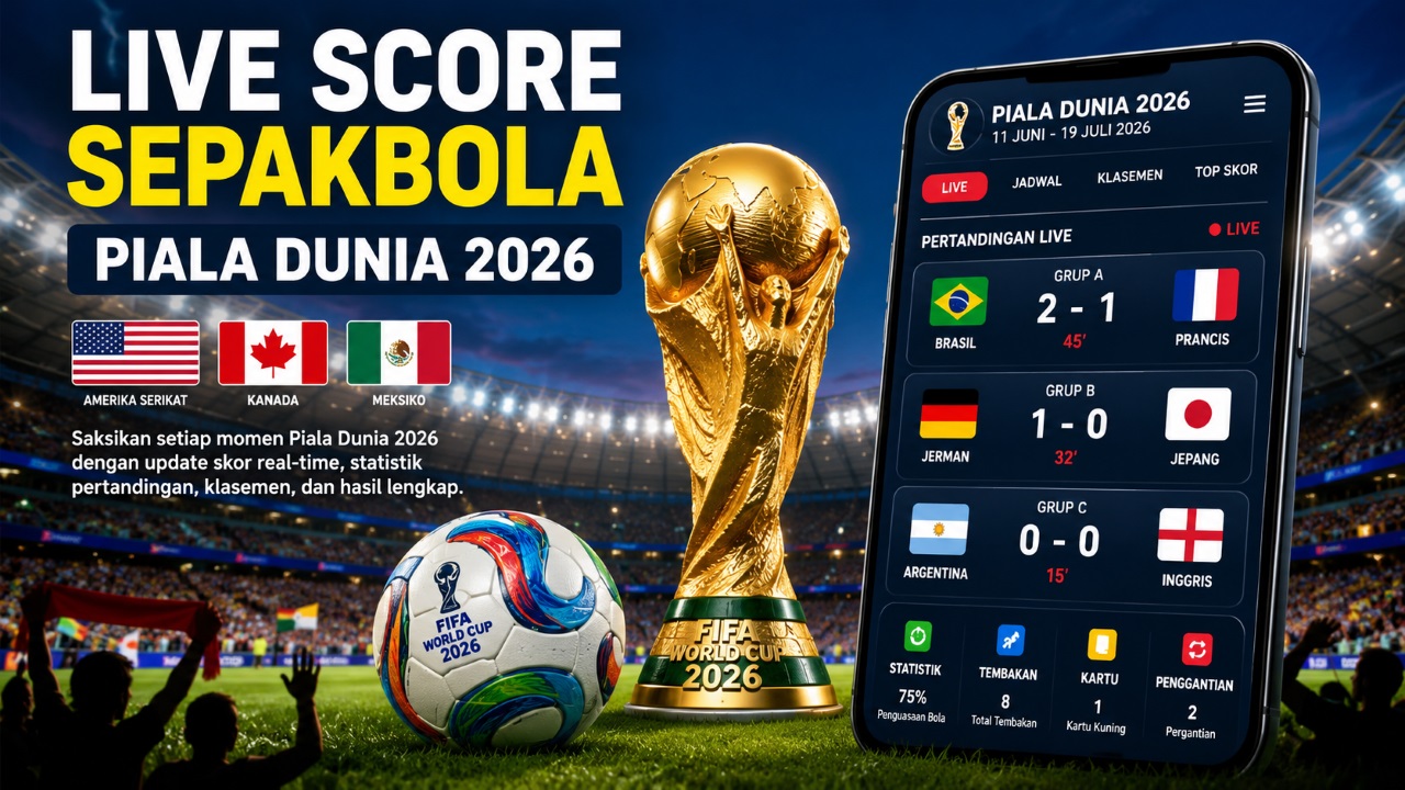 Live Score Sepakbola dan Antusiasme Piala Dunia 2026