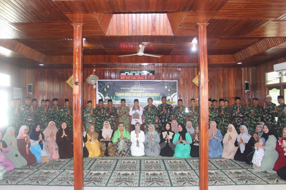 Sambut 1 Muharam 1448 H, Kodim 1206/Putussibau Gelar Doa Bersama Perkuat Semangat Pengabdian