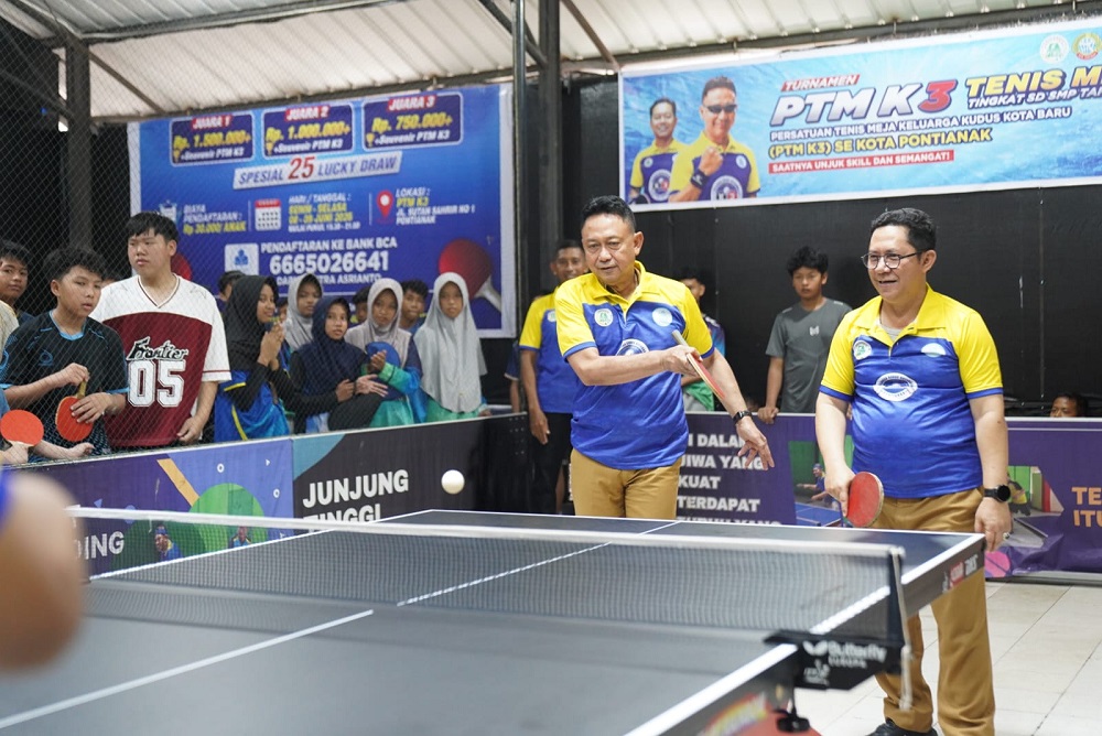 Edi Kamtono Dorong Kejuaraan Tenis Meja Pelajar Jadi Kawah Candradimuka Atlet Muda Pontianak