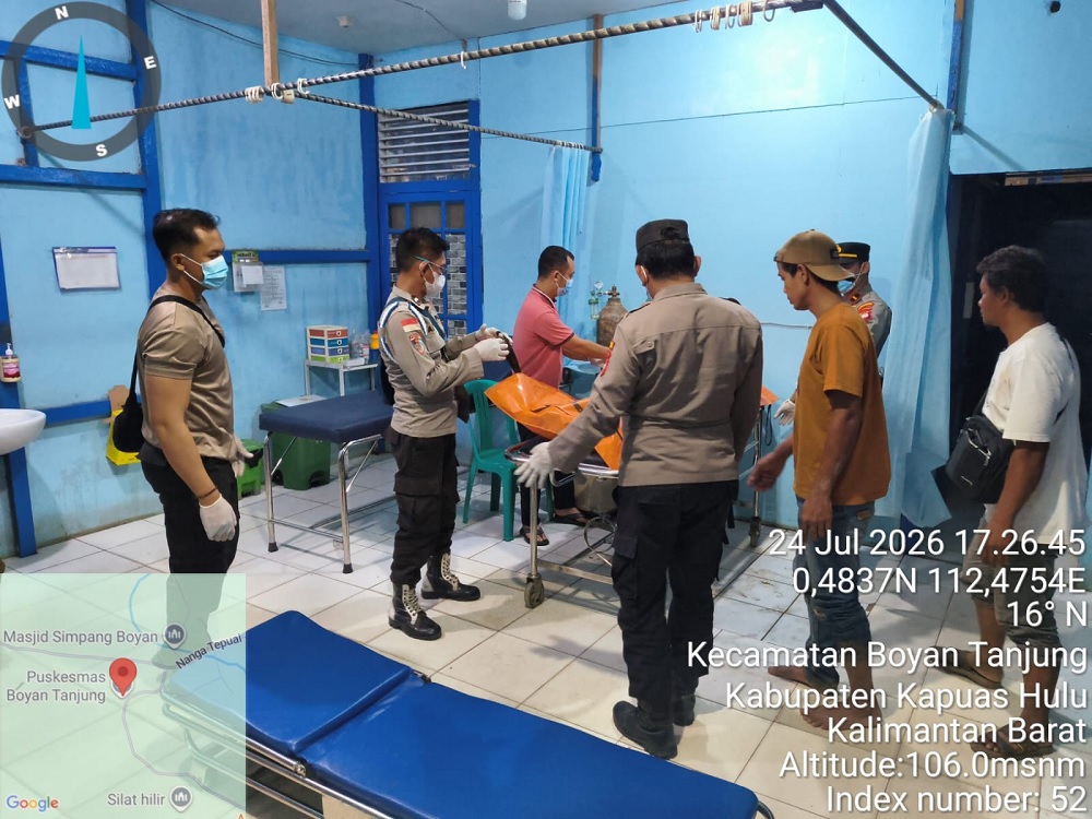 Korban Tenggelam di Sungai Batang Bunut Kapuas Hulu Ditemukan Meninggal Dunia