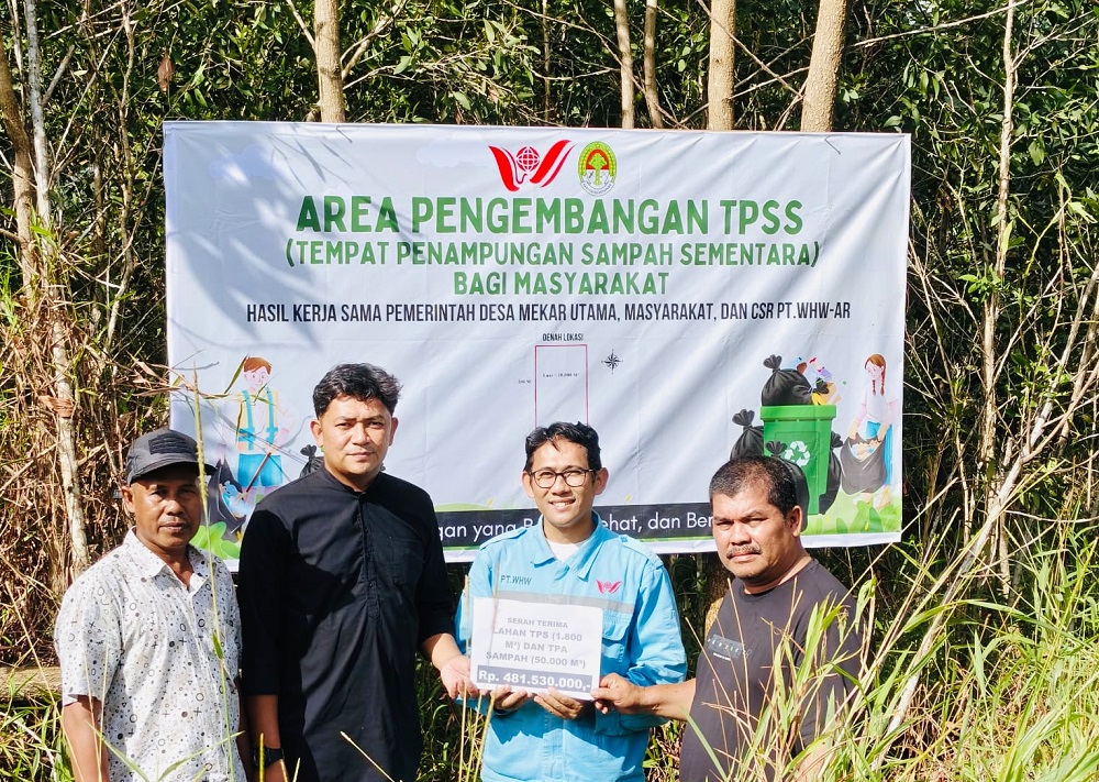 WHW Gelontorkan Rp481,5 Juta Bangun Fondasi Pengelolaan Sampah di Kendawangan