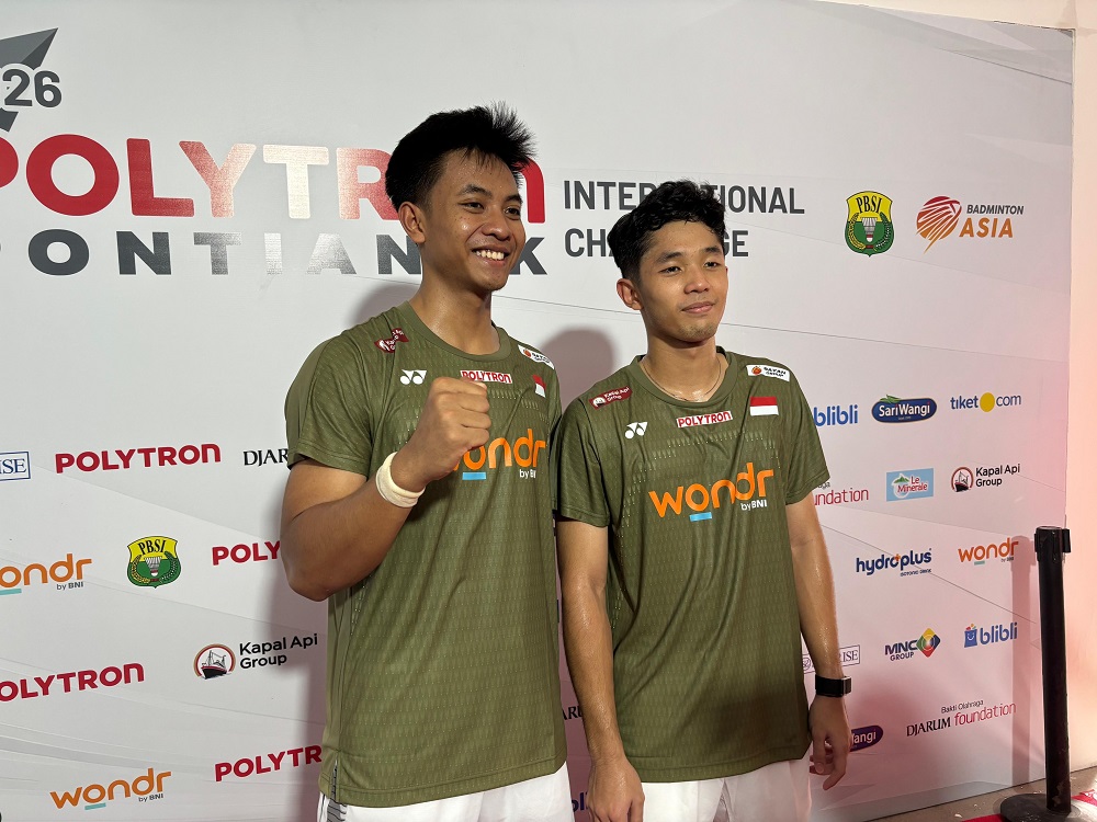Kejutan di Polytron Pontianak International Challenge, Ganda Putra Indonesia Tumbangkan Unggulan China Taipei