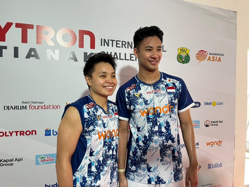Debut Meyakinkan, Dejan dan Apriyani Hajar Ganda China Taipei 21-5 di Pontianak
