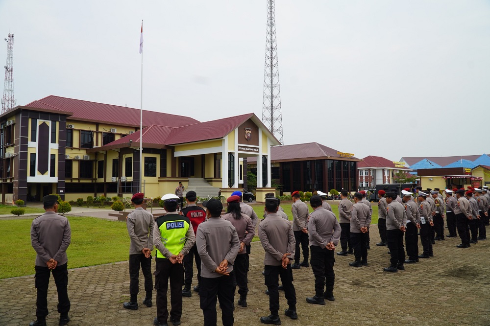 Polres Kapuas Hulu Gelar Apel Kesiapan Penanganan Karhutla, Personel Diminta Tak Underestimate
