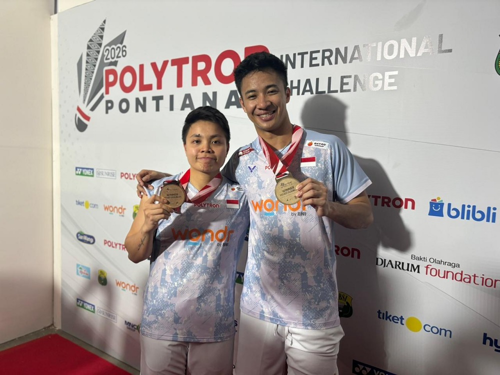 Dejan/Apriyani Juara Polytron Pontianak International Challenge 2026 Usai Final Sengit