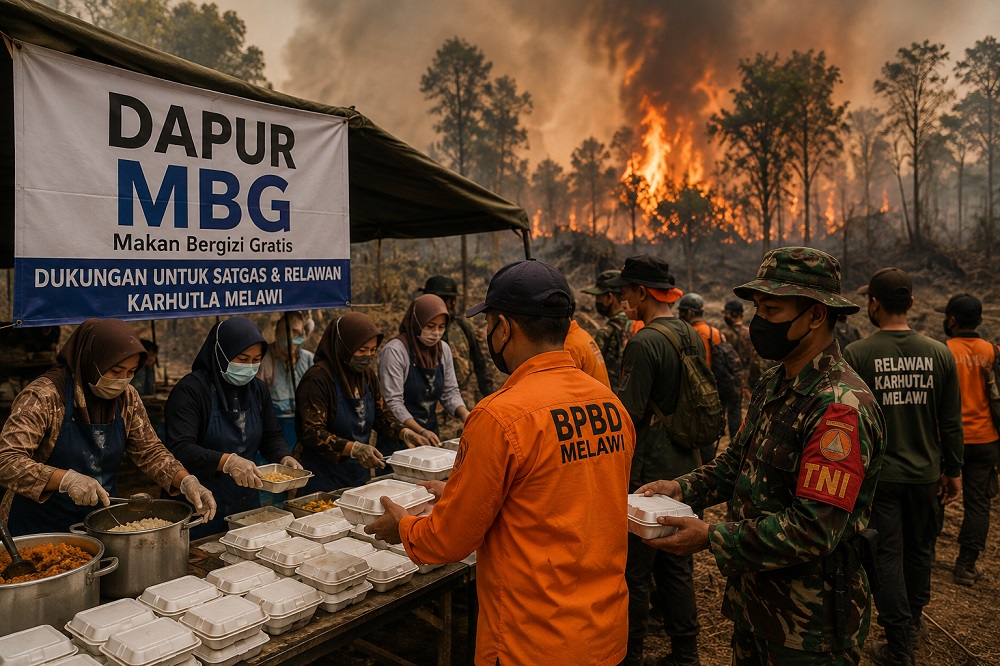 Dapur MBG Diusulkan Bantu Logistik Satgas dan Relawan Karhutla Melawi