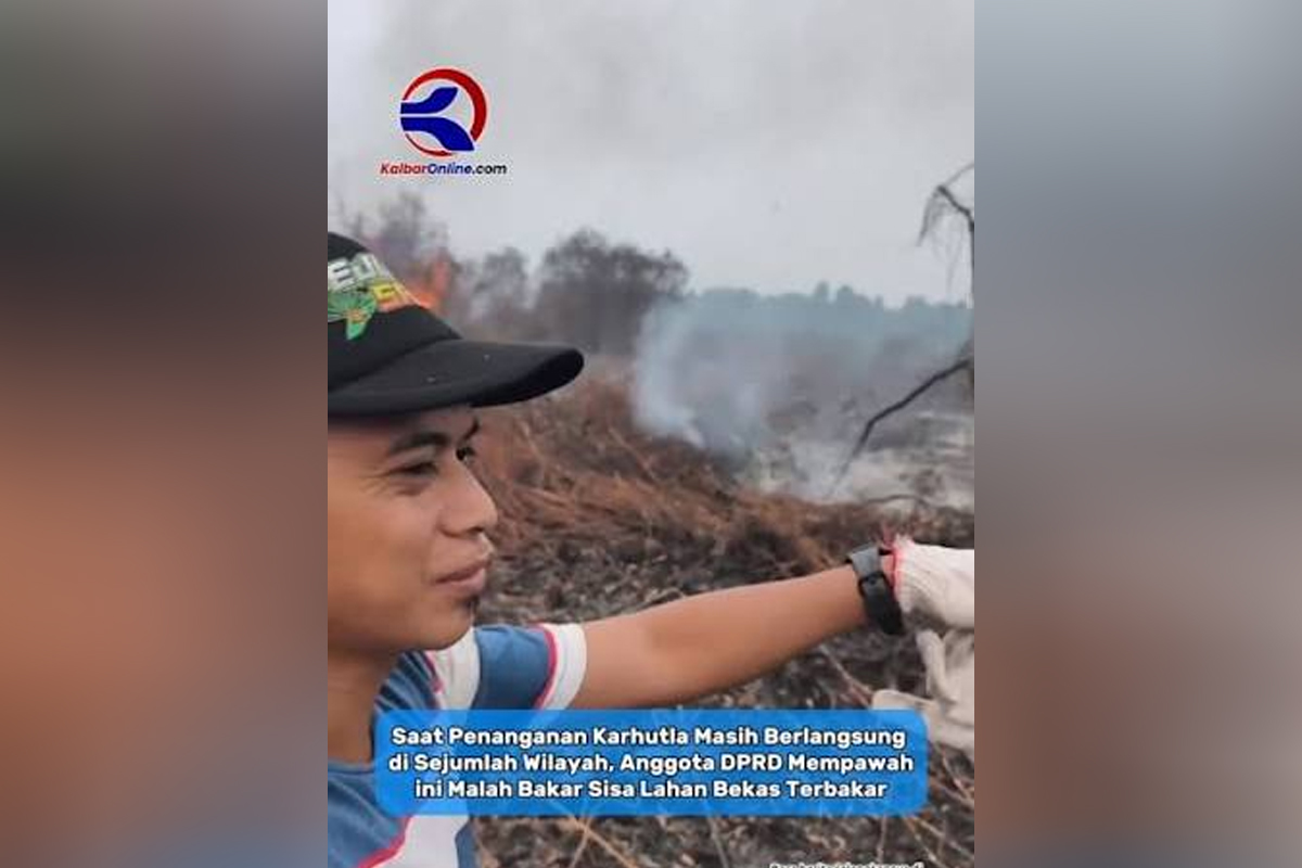 Anggota DPRD Mempawah Diduga Bakar Lahan di Tengah Karhutla