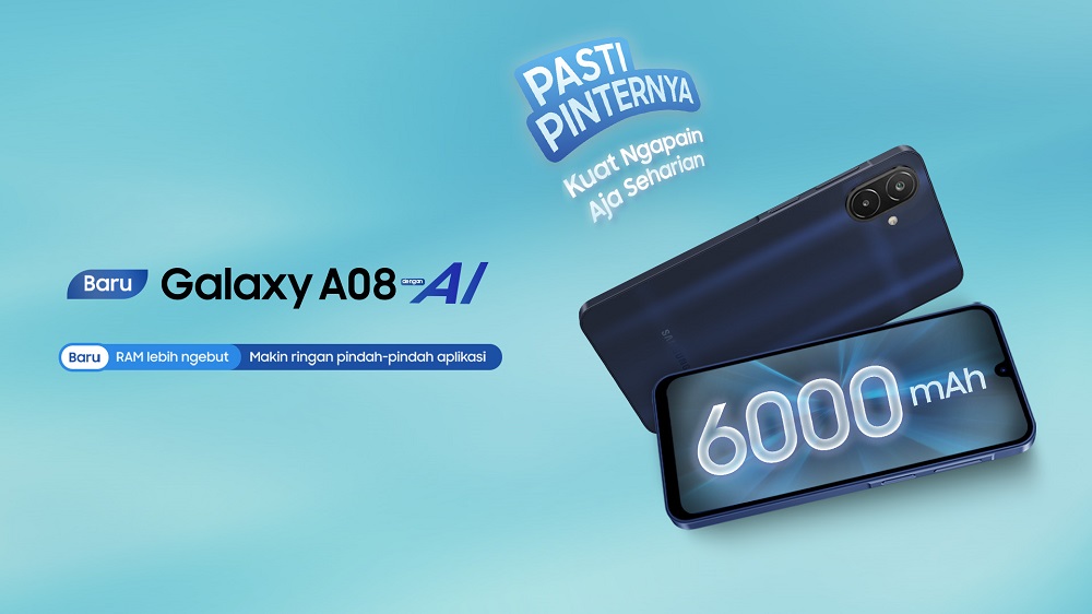 Samsung Galaxy A08 Resmi Meluncur di Indonesia, Bawa Baterai 6.000 mAh dan Dukungan Update 6 Tahun