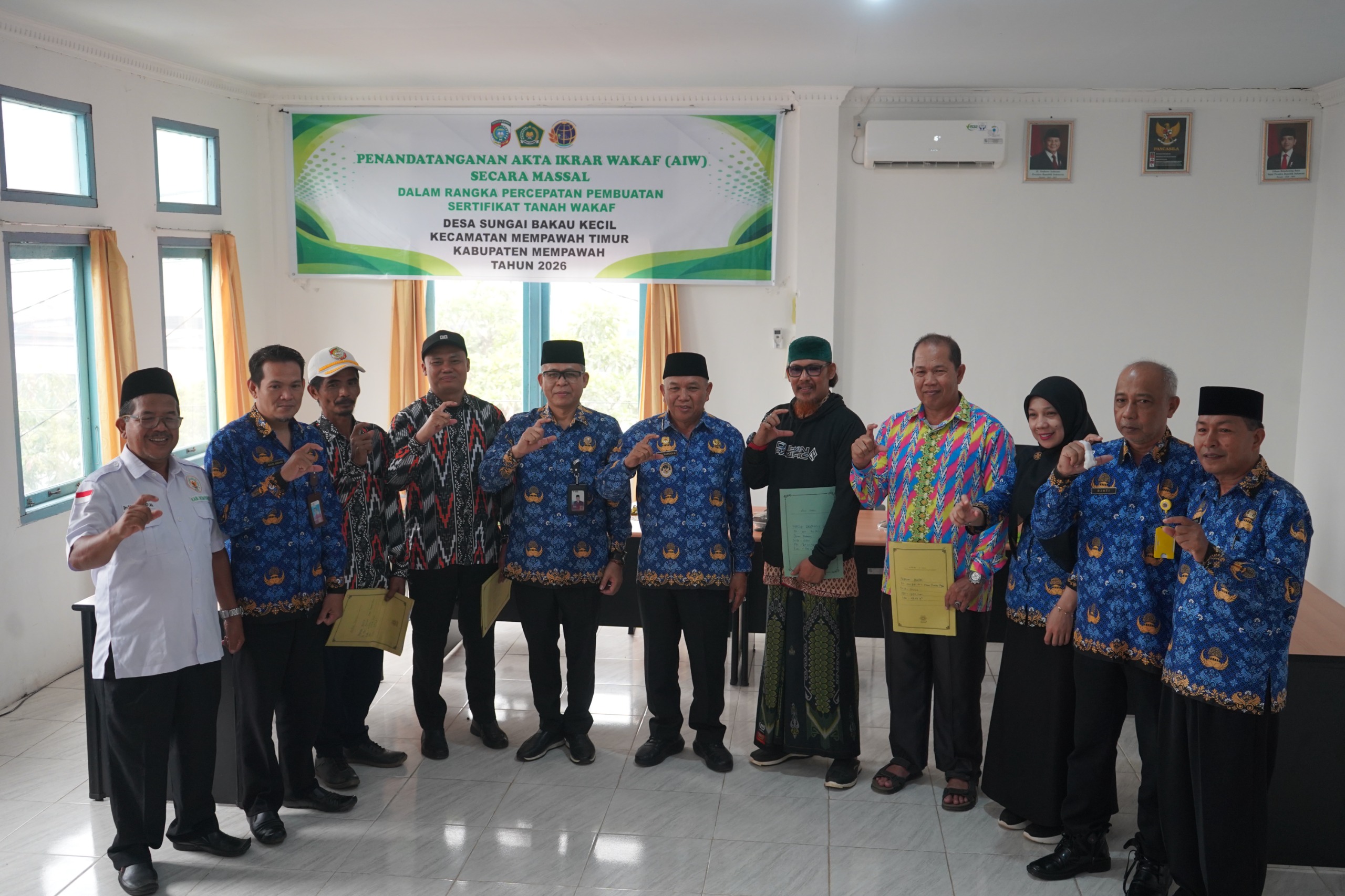 12 Tanah Wakaf di Sungai Bakau Kecil Diproses AIW Massal