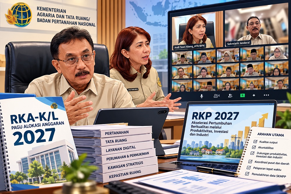 ATR/BPN Mulai Susun Anggaran 2027, Tekankan Kualitas Output dan Dampak bagi Masyarakat