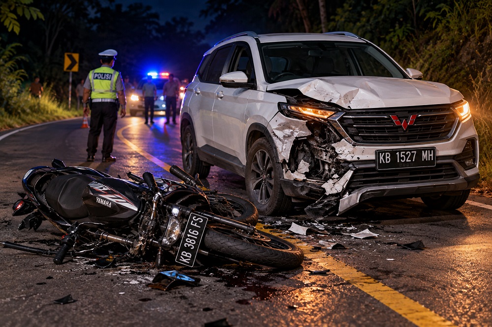 Laka Lantas di Jalan Lintas Timur Kapuas Hulu, Pengendara Motor Meninggal Dunia