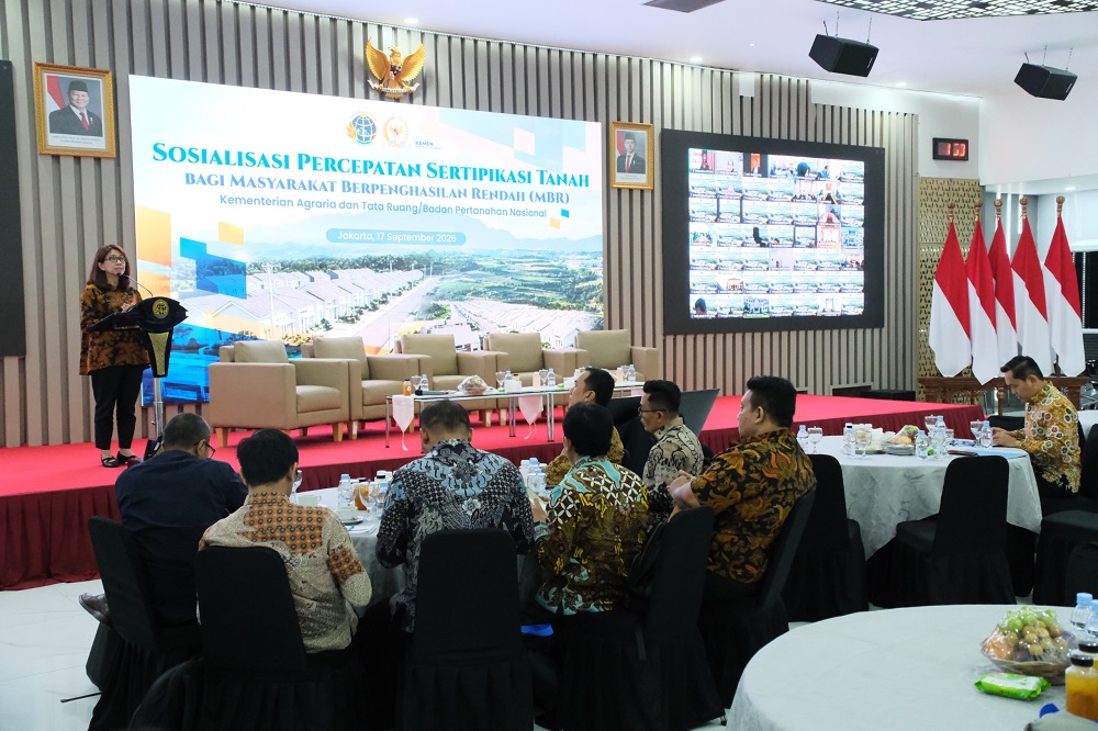 ATR/BPN Dorong Sertipikasi 3 Juta Bidang Tanah MBR Rampung 2027