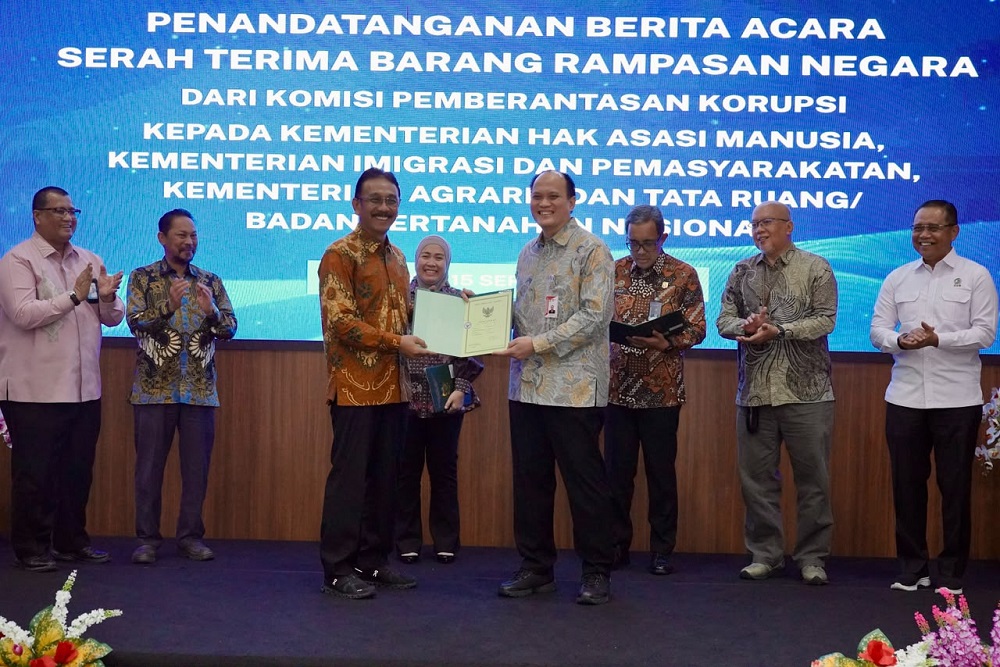 ATR/BPN Terima Barang Rampasan KPK Senilai Rp763 Juta untuk Dukung Layanan Publik