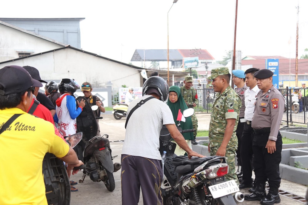 Tim Gabungan Pantau Sejumlah SPBU di Putussibau, Distribusi BBM Diawasi